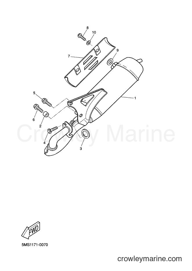 Yamaha Motors CW50 (5MS2) [010] - EXHAUST