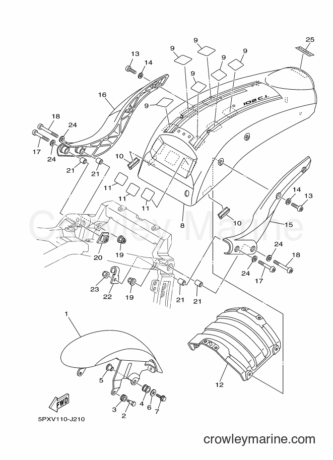 2010 Cruiser XV1700PC - XV1700PC (5PXX) [010] - FENDER