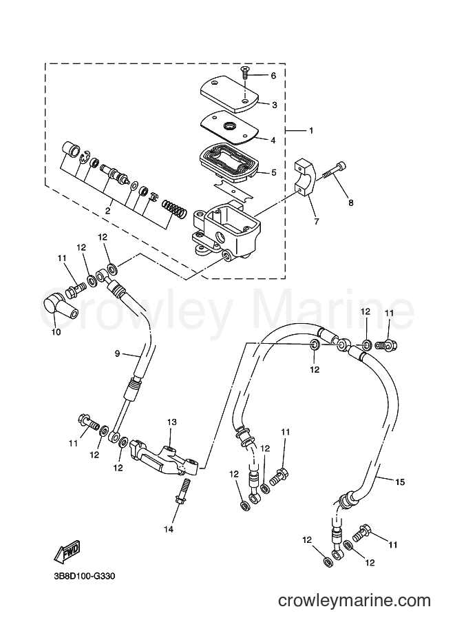 Yamaha Motors XVS1100 (3B8K) [010] - FRONT MASTER CYLINDER