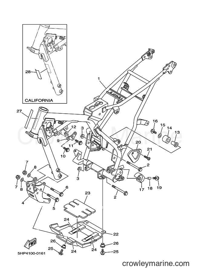 2000 Dirt Bike TT-R125LW - TT-R125LW (5HP4) [120] - FRAME