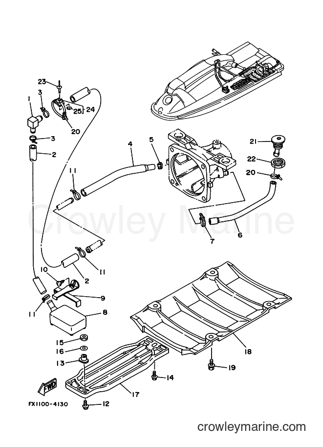 Yamaha Motors 700FX (FX1E) [010] - HULL. DECK