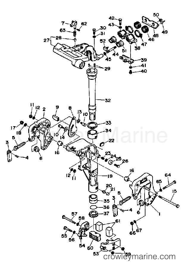 Yamaha Motors FT9.9EXJ - BRACKET 1