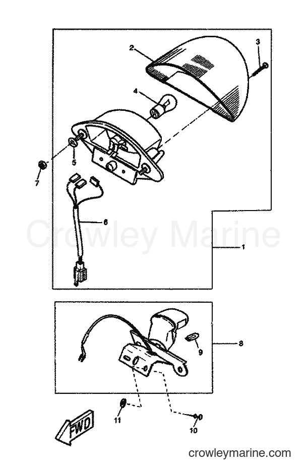 2001 Scooter YQ100 - YQ100 (5ME4) [060] - SCHLUSSLEUCHTE