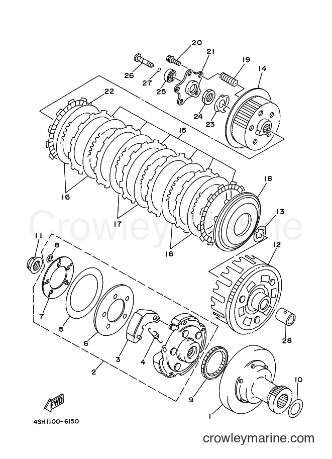 1996 ATV YFM400FW - YFM400FW (4SH2) [010] - CLUTCH