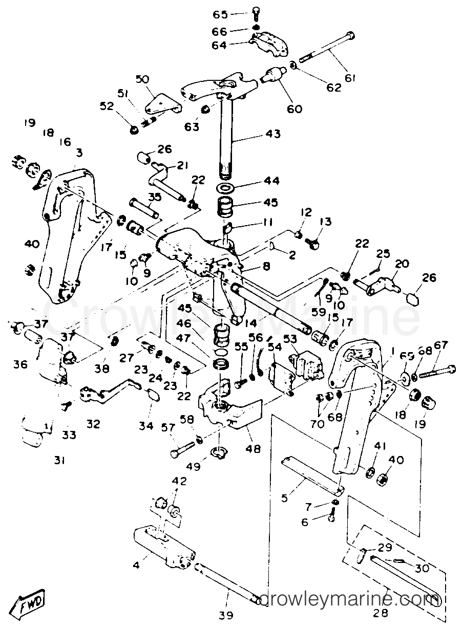 Yamaha Motors 50ESG - BRACKET