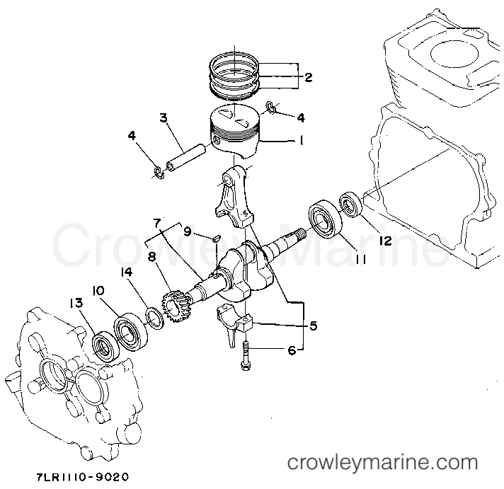 Yamaha Motors YG400D - CRANKSHAFT - PISTON