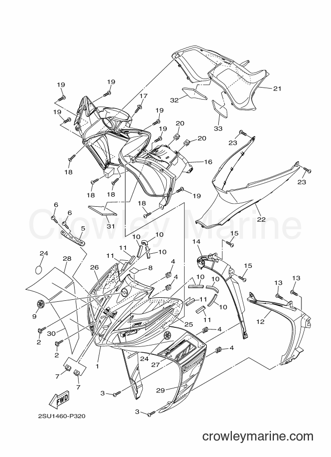Yamaha Motors T115FSE (2SU1) [010] - LEG SHIELD