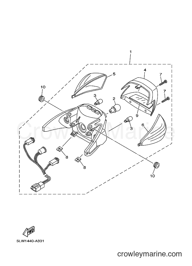 Yamaha Motors AT115 (5VD1) [010] - TAILLIGHT