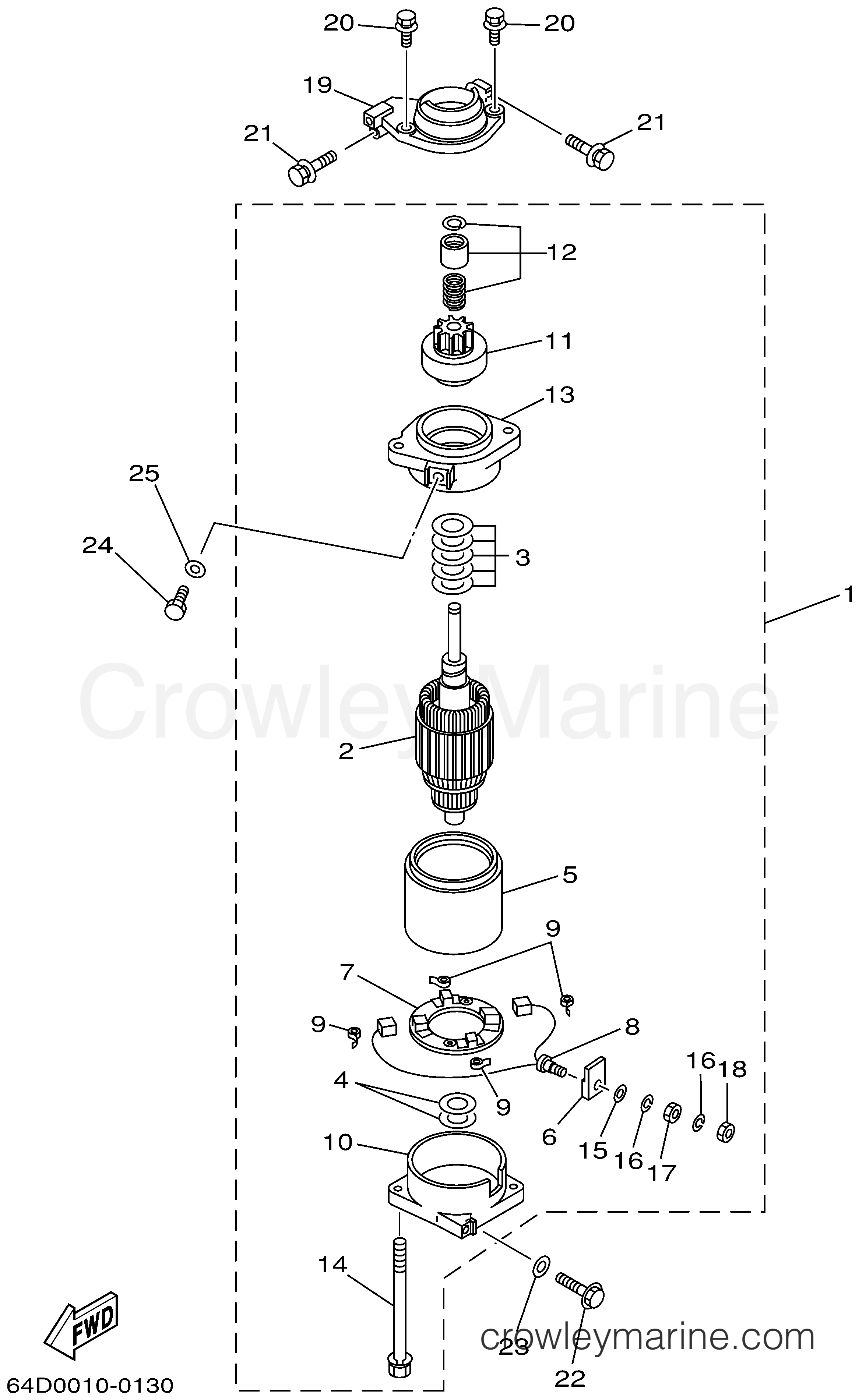 Yamaha Motors 150TXRA - STARTING MOTOR