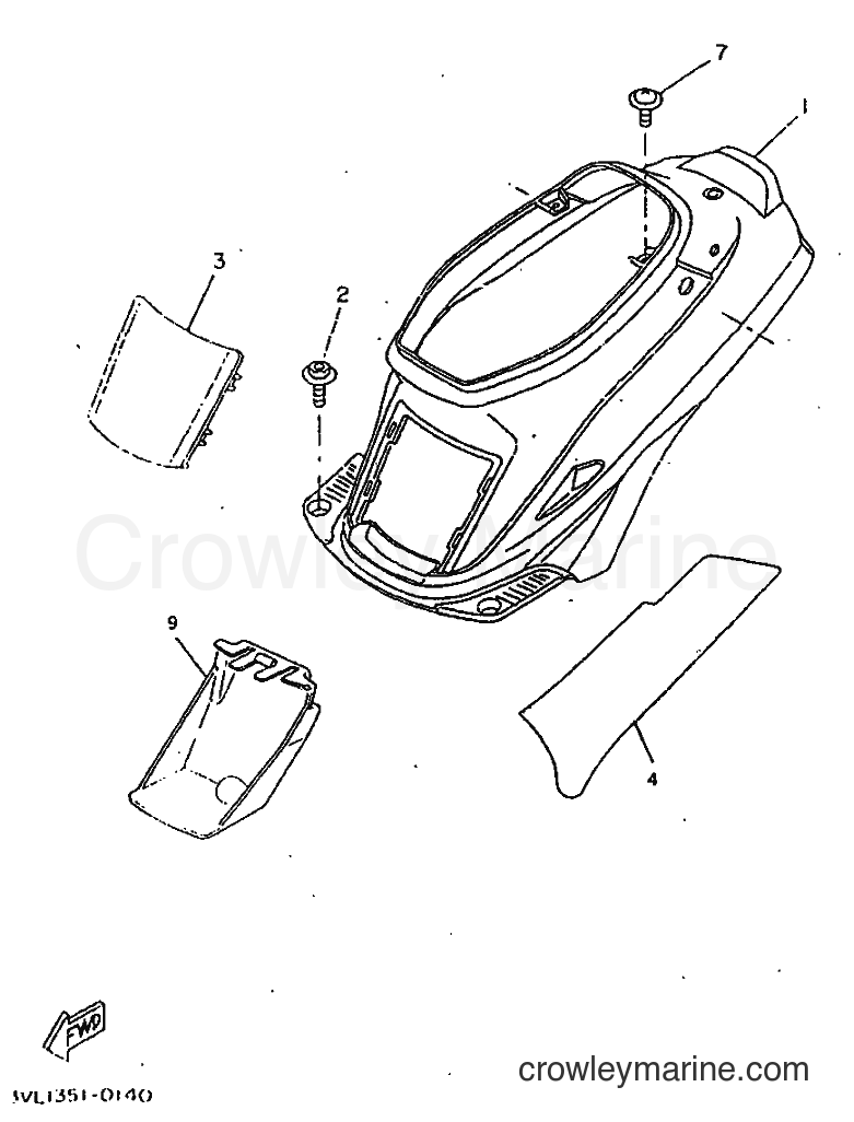 1998 Scooter CW50 - CW50 (4VVF) [010] - SIDE COVER