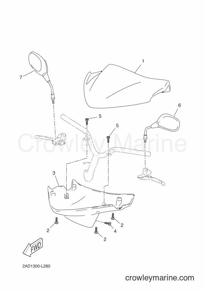 Yamaha Motors CS50M (2AD4) [010] - COWLING 1