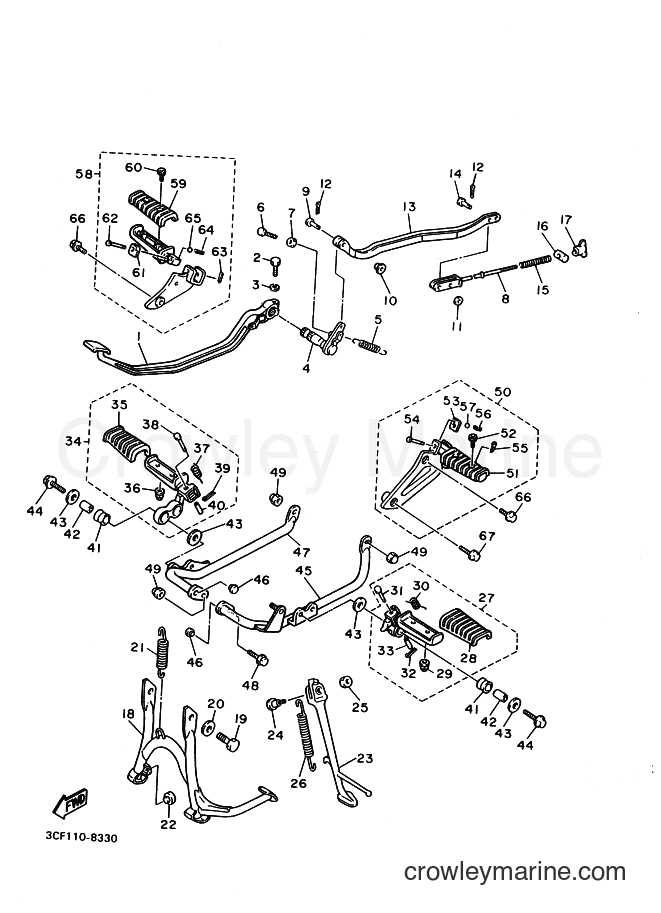 1999 Cruiser XV1100S - XV1100S (4XND) [010] - STAND & FOOTREST