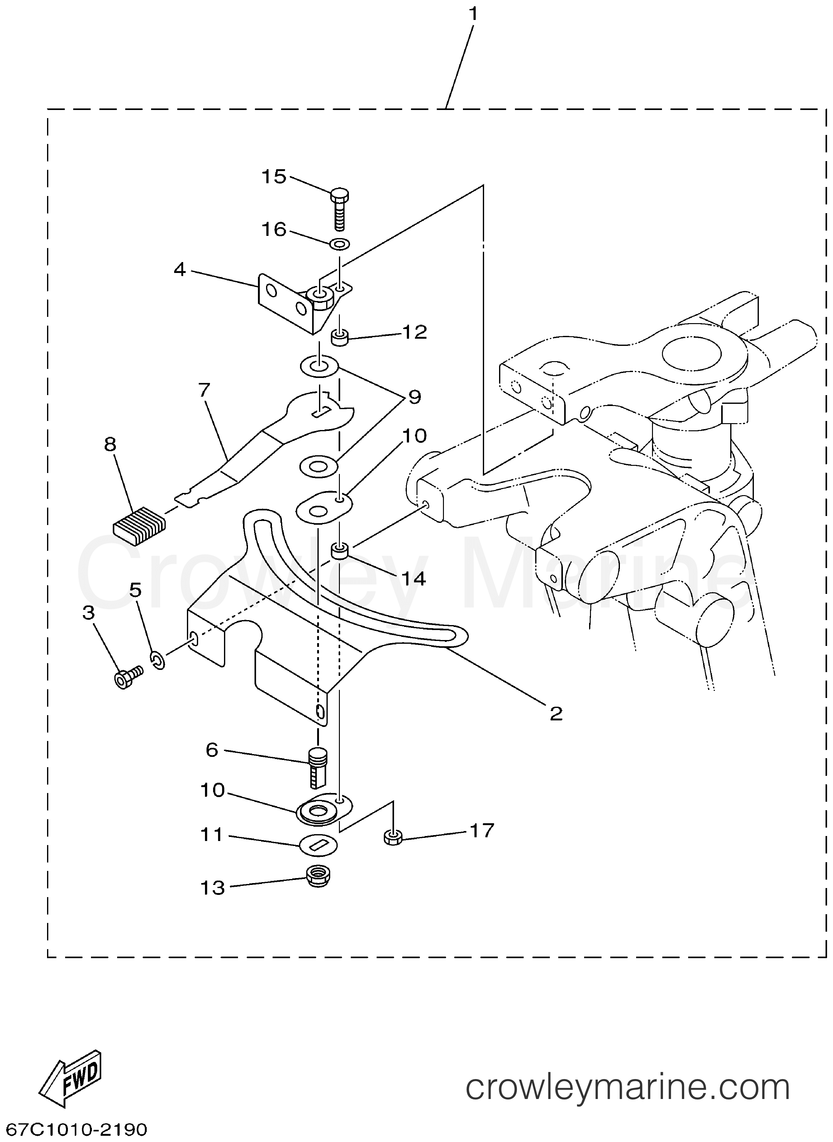 Yamaha Motors F40ESRA - STEERING FRICTION