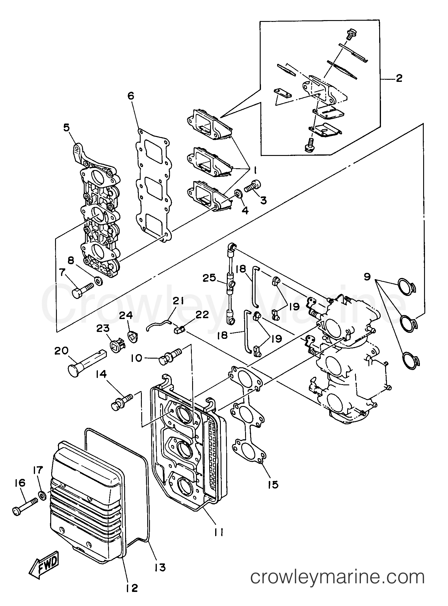 Yamaha Motors 25MSHV3 - INTAKE