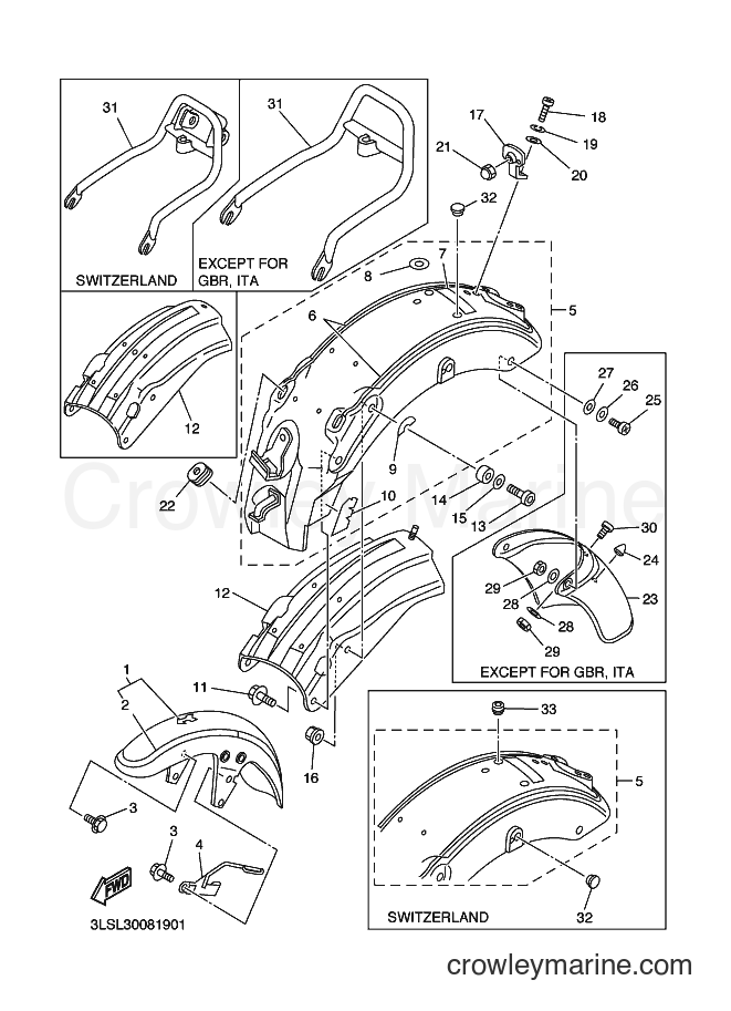 Yamaha Motors XV250S (3LSL) [090] - FENDER