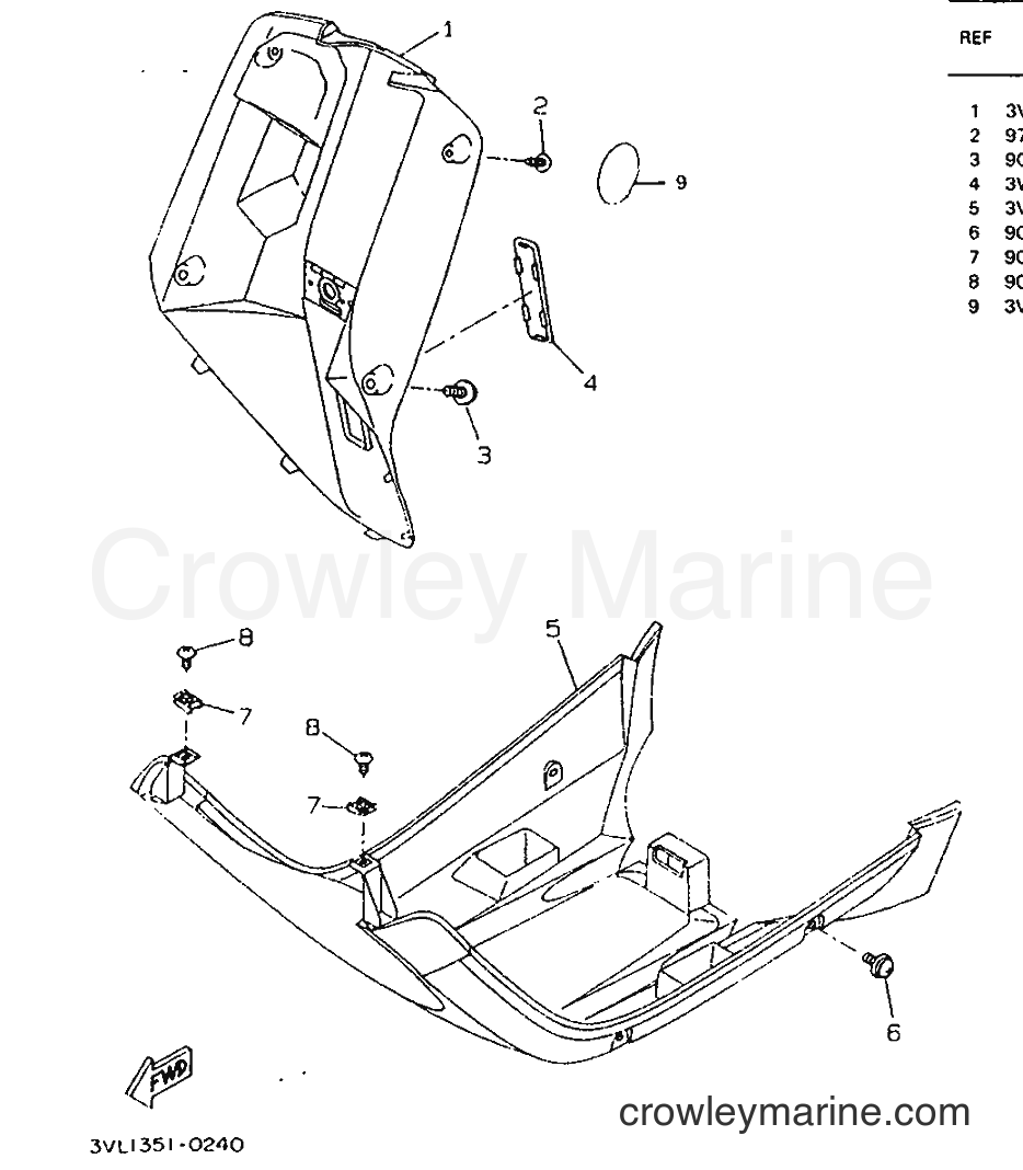 1996 Scooter CW50 - CW50 (4VV3) [999] - LEG SHIELD
