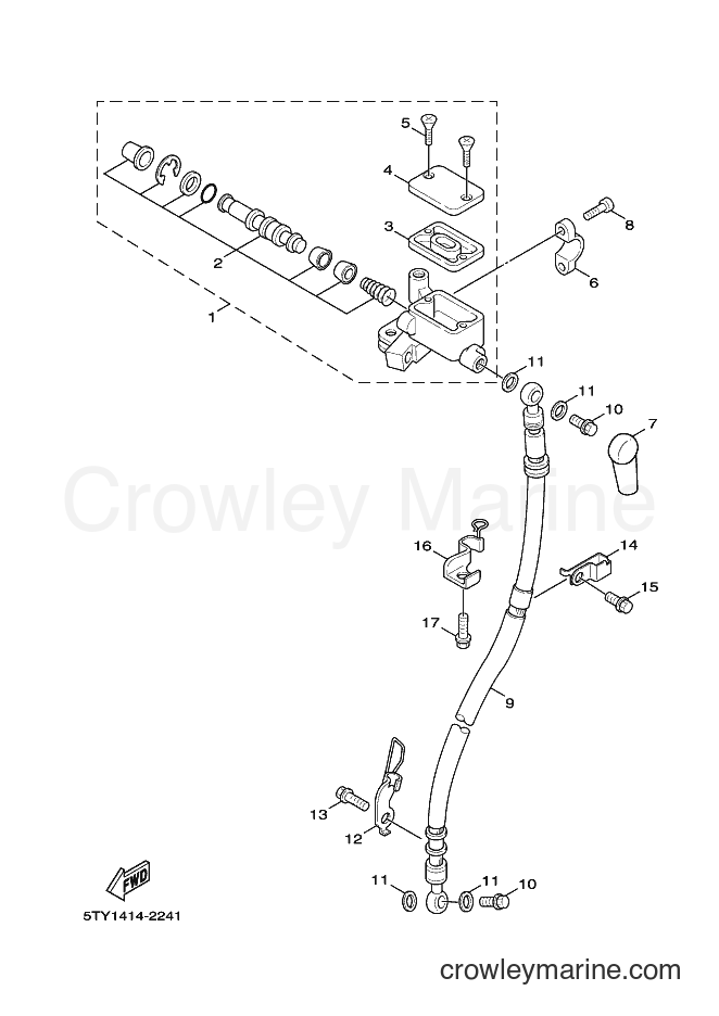 Yamaha Motors XC125 (5MLB) [030] - FRONT MASTER CYLINDER