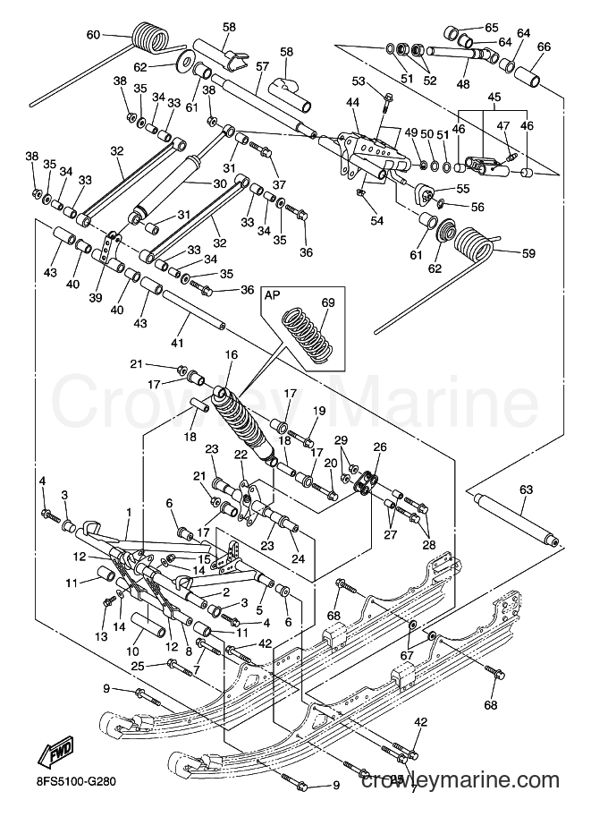2008 Snowmobile RX10M - RX10M (8FS5) [020] - TRACK SUSPENSION 2