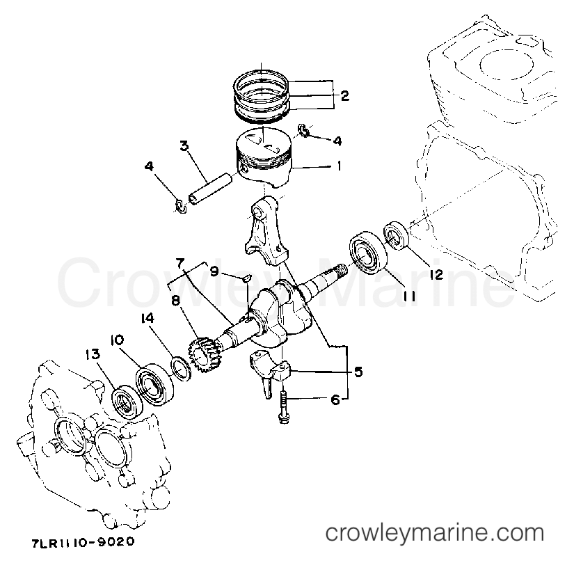 Yamaha Motors EF3800DV - CRANKSHAFT - PISTON