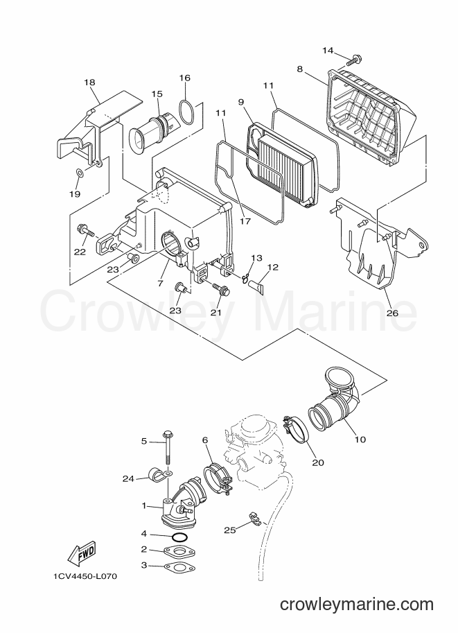Yamaha Motors AL115C (14D5) [010] - INTAKE