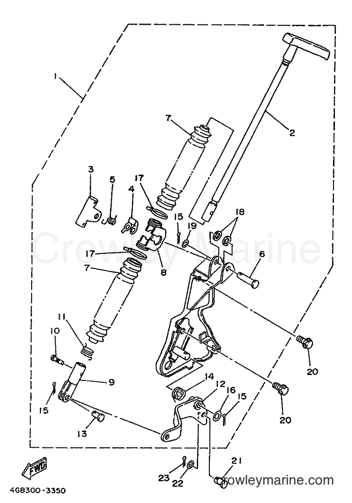 1993 ATV YFM400FW - YFM400FW (4GB2) [010] - PARKING LEVER