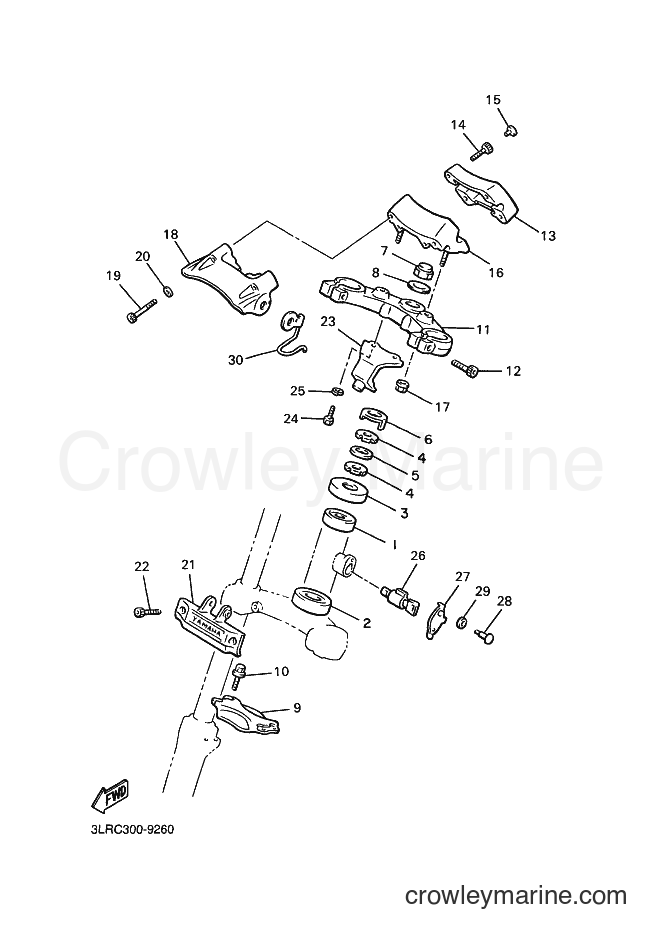 Yamaha Motors VMX12 (3LRC) [040] - STEERING