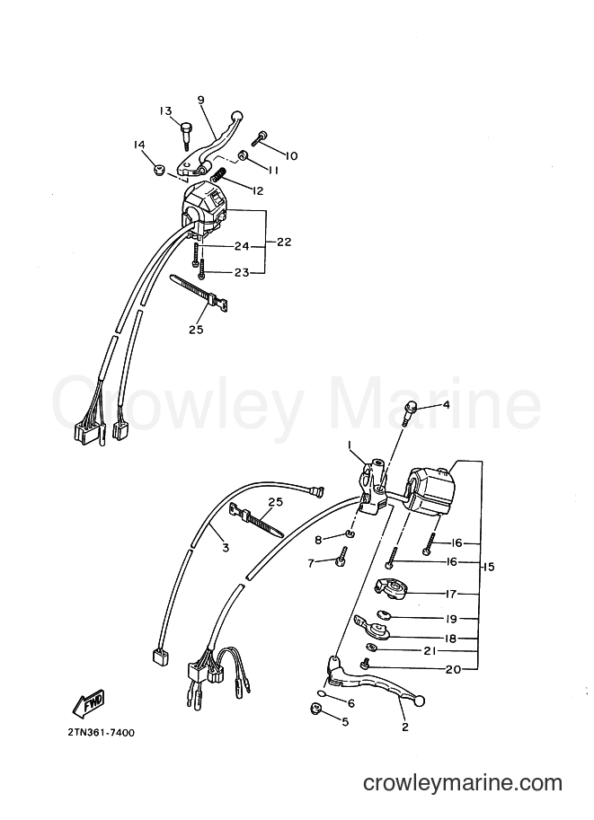 Yamaha Motors XV1100 (3LPG) [010] - HANDLE SWITCH & LEVER