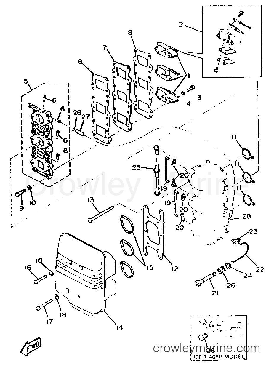 Yamaha Motors 40ELRR - INTAKE