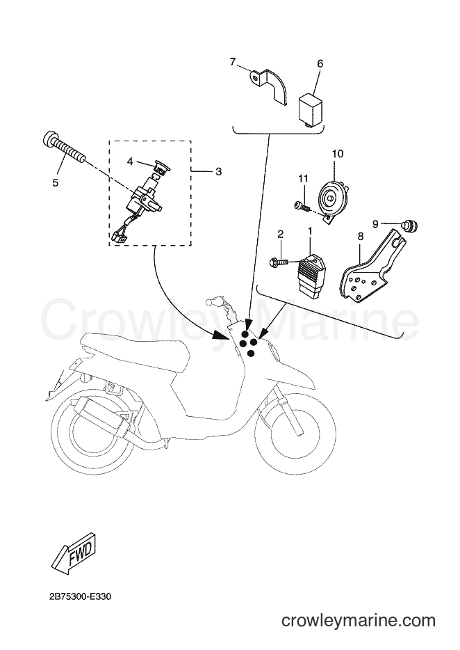 Yamaha Motors CW50N (2B7F) [020] - ELECTRICAL 1