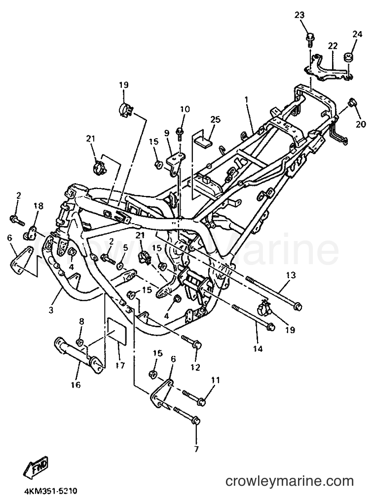 Yamaha Motors XJ900S (4KM2) [999] - FRAME