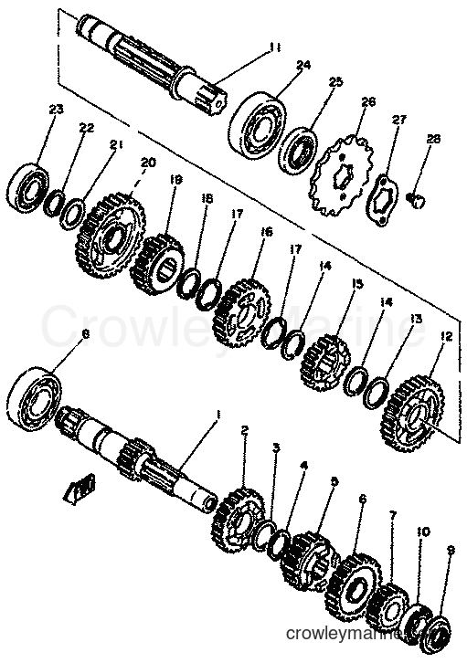1981 Dirt Bike XT250 - XT250 (5G4) [999] - TRANSMISSION