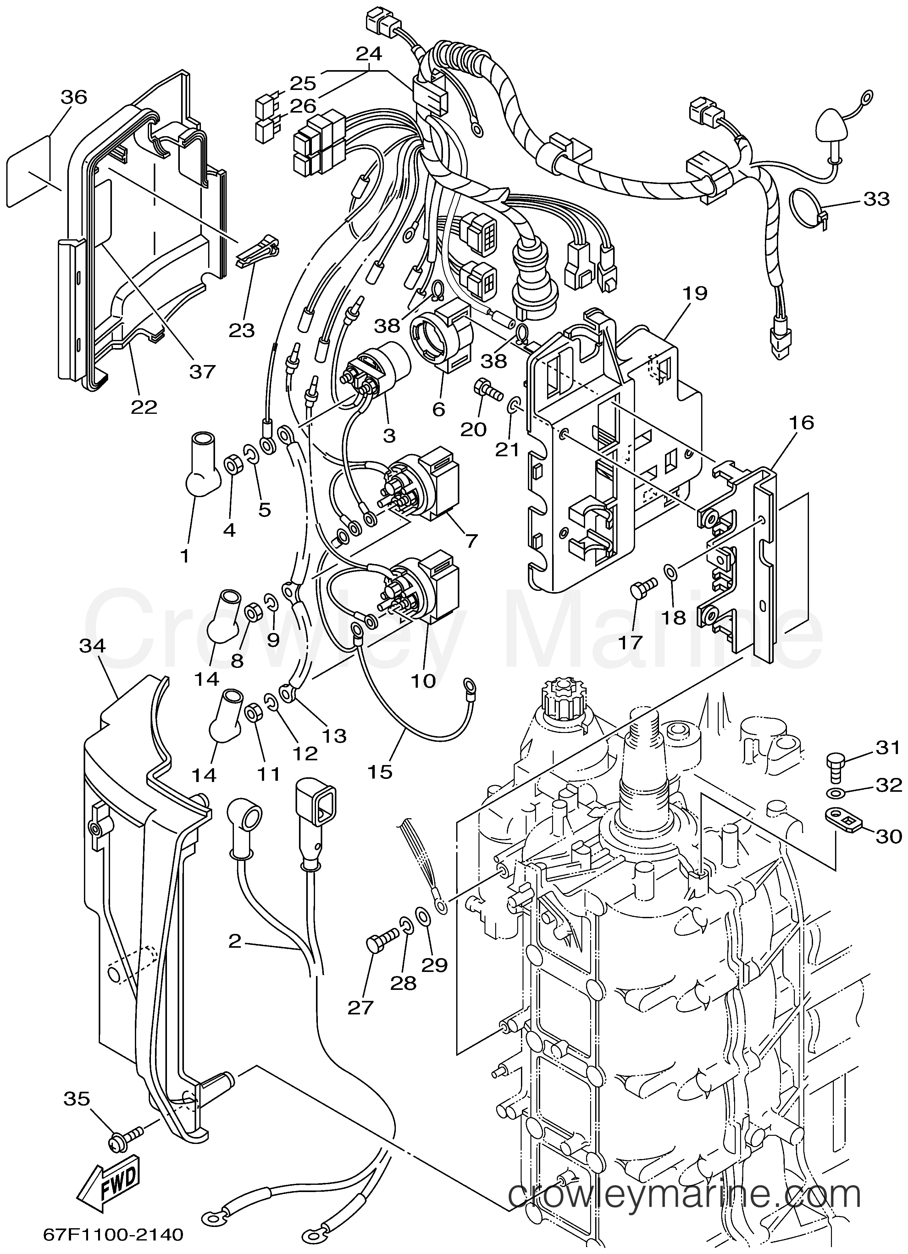 Yamaha Motors F100TXRB - ELECTRICAL 2