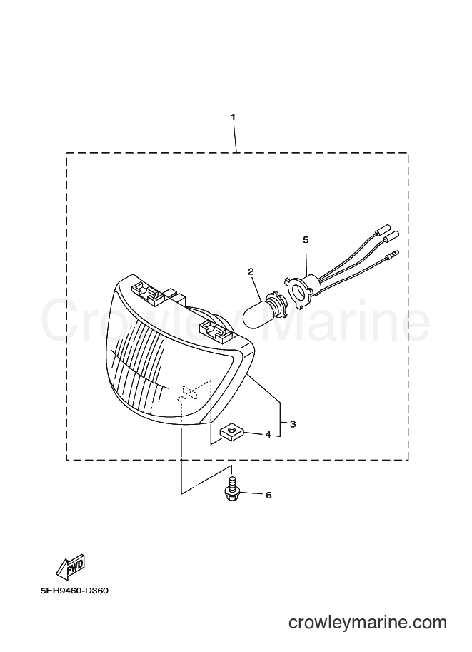 Yamaha Motors T105E (5ER8) [010] - HEADLIGHT