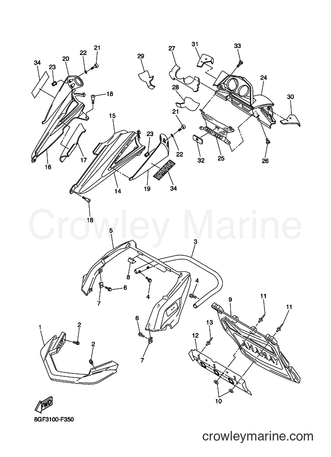 Yamaha Motors RS10S (8GF3) [020] - BUMPER