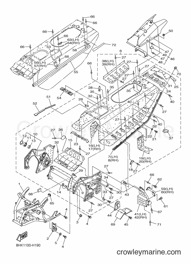 Yamaha Motors RFX10RSS (8HK1) [020] - FRAME