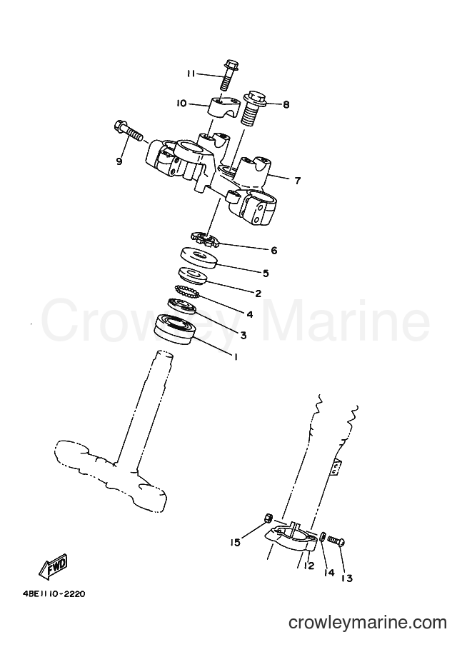 2000 Dirt Bike XT225 - XT225 (4BEU) [010] - STEERING