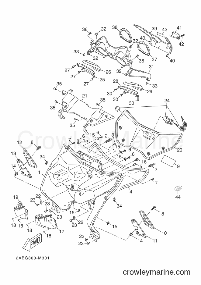 Yamaha Motors YP125R (2ABG) [030] - LEG SHIELD