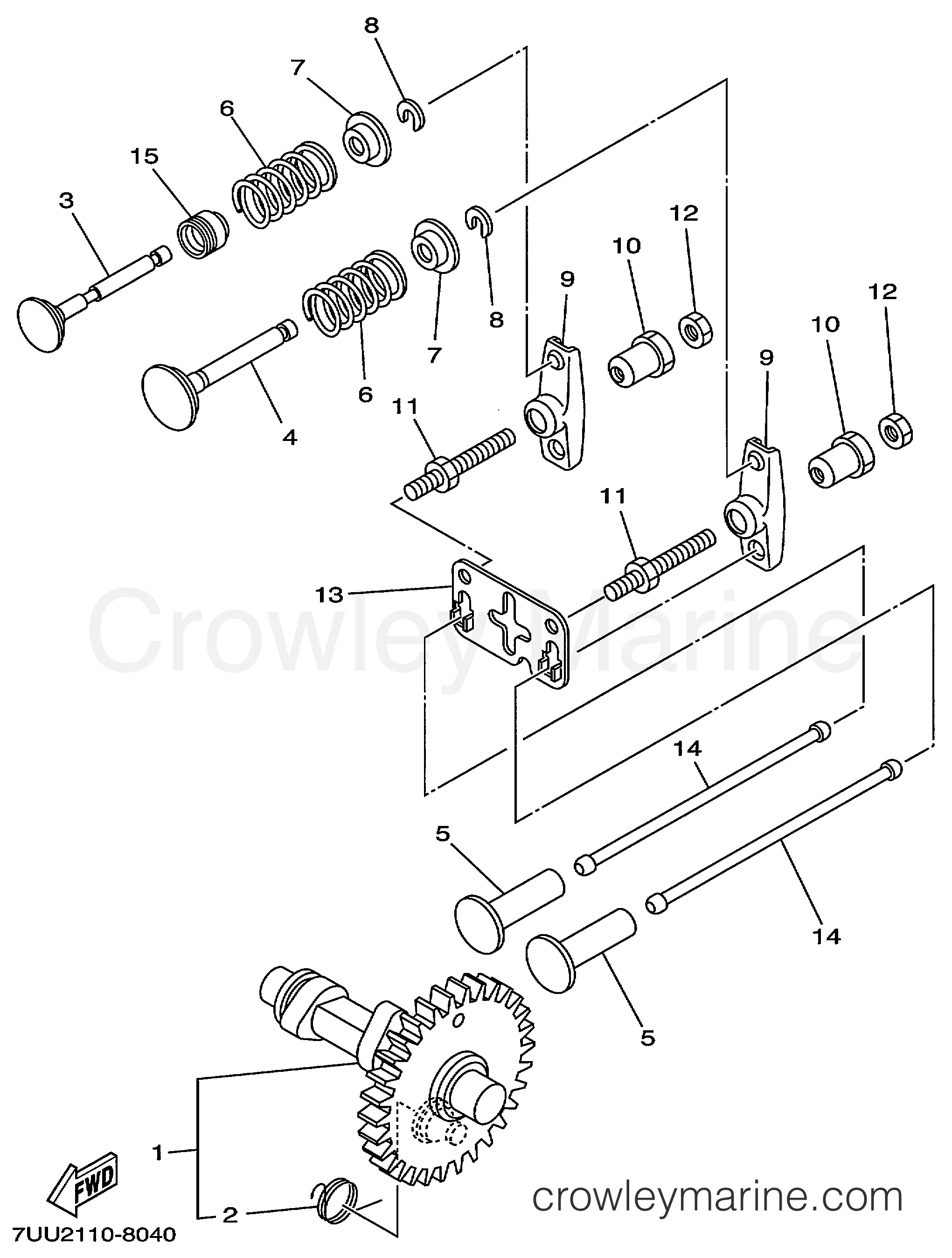 Yamaha Motors EF2600A - CAMSHAFT VALVE