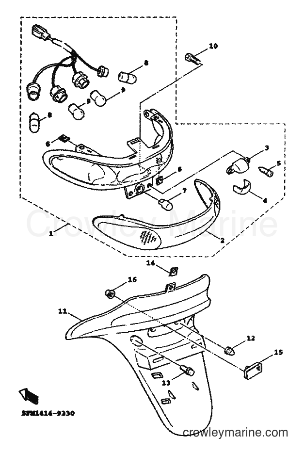 Yamaha Motors XC125A (5MJ7) [010] - TAILLIGHT