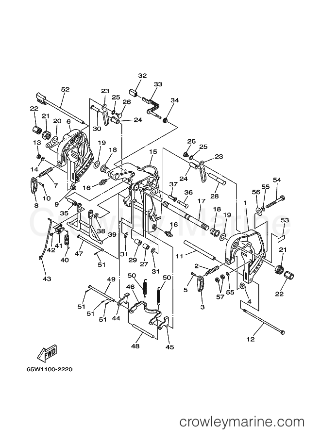 Yamaha Motors F25MHA (65W1) [300] - BRACKET 1