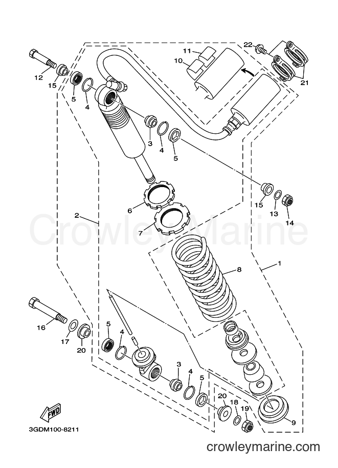 2000 ATV YFM350X - YFM350X (3GDW) [010] - REAR SUSPENSION