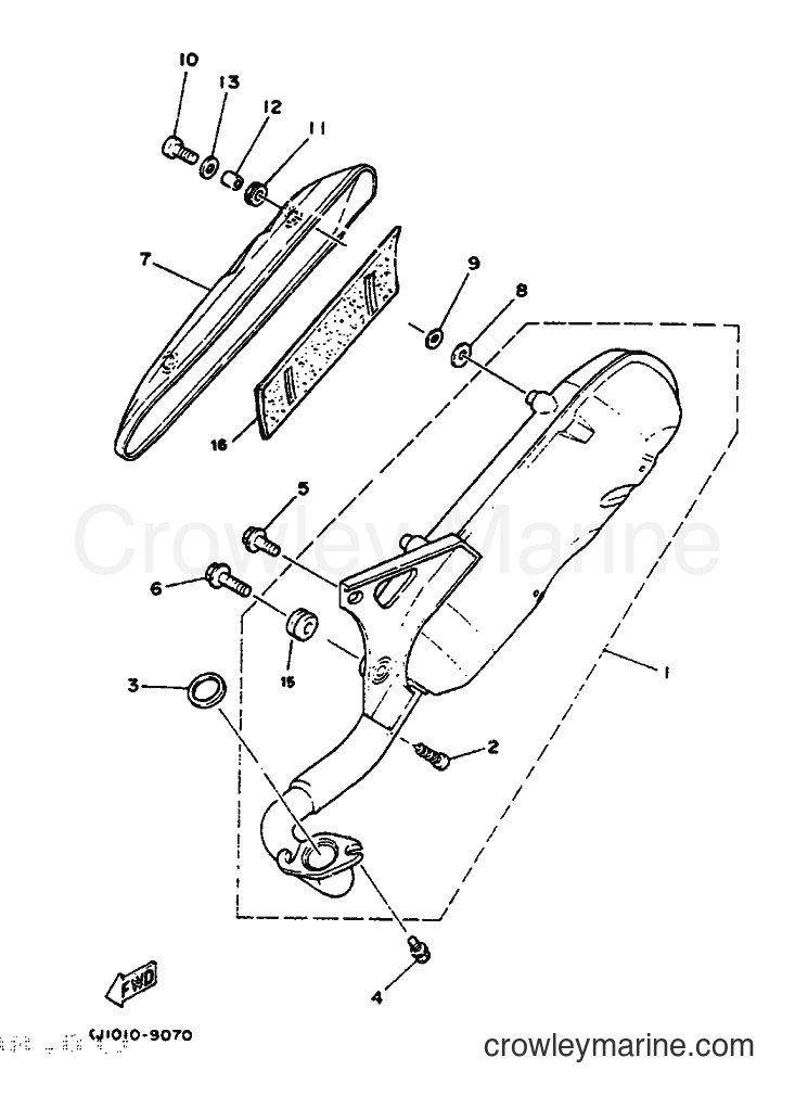 1993 Scooter YE50 - YE50 (4FW2) [999] - EXHAUST