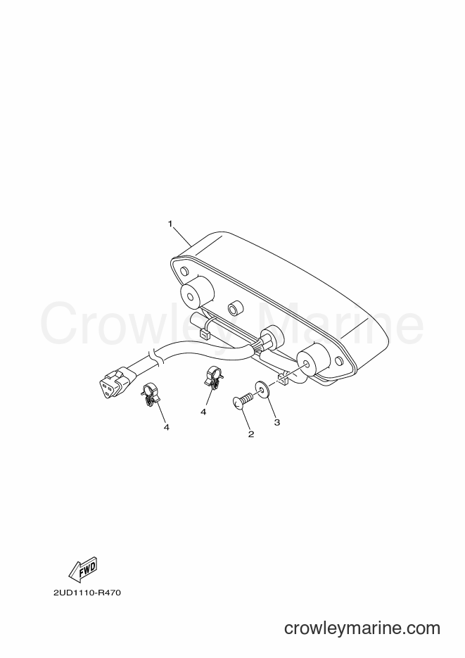 Yamaha Motors YFM700FWAD (2UD8) [010] - TAILLIGHT