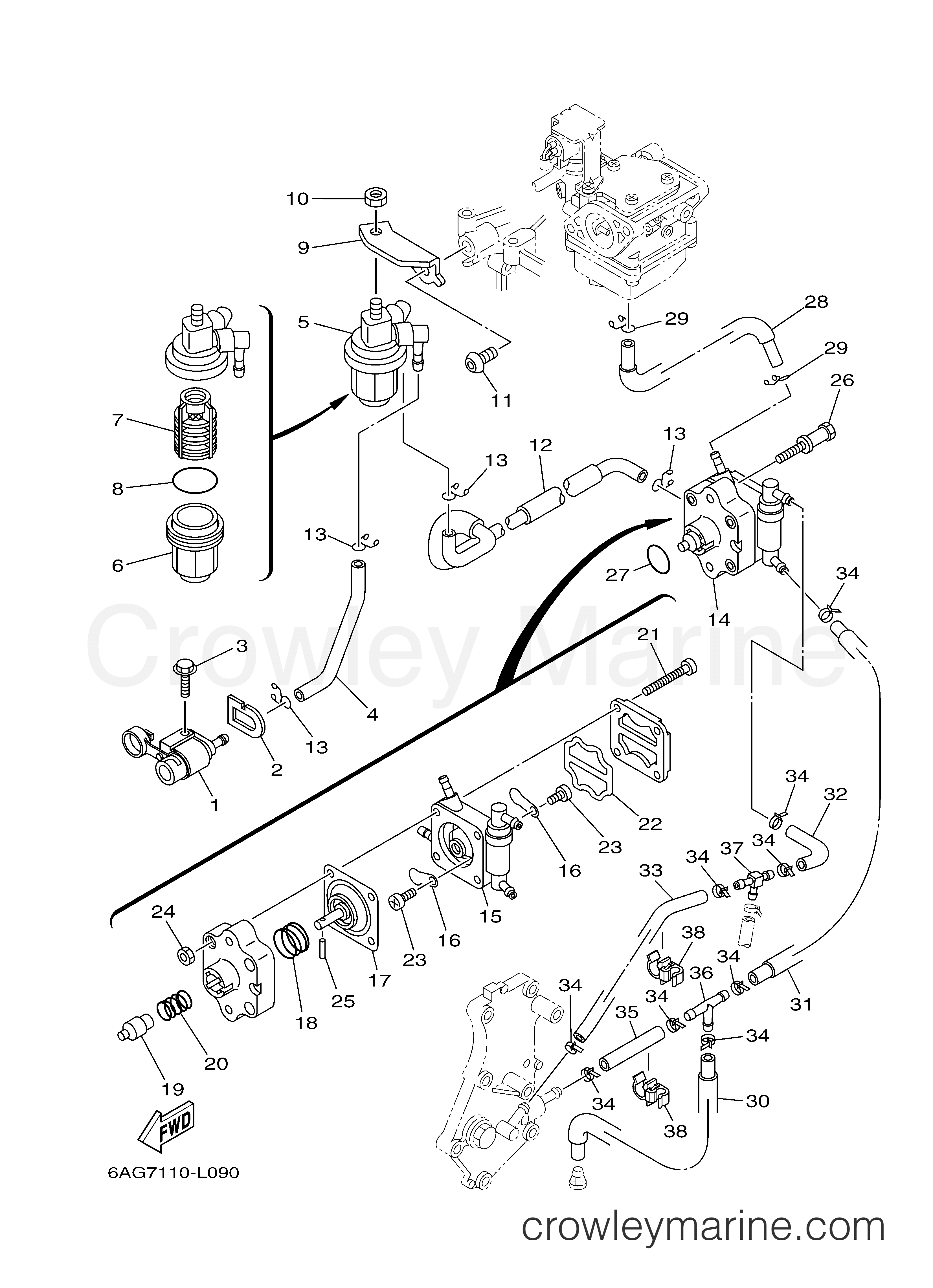 Yamaha Motors F15LPHA - FUEL