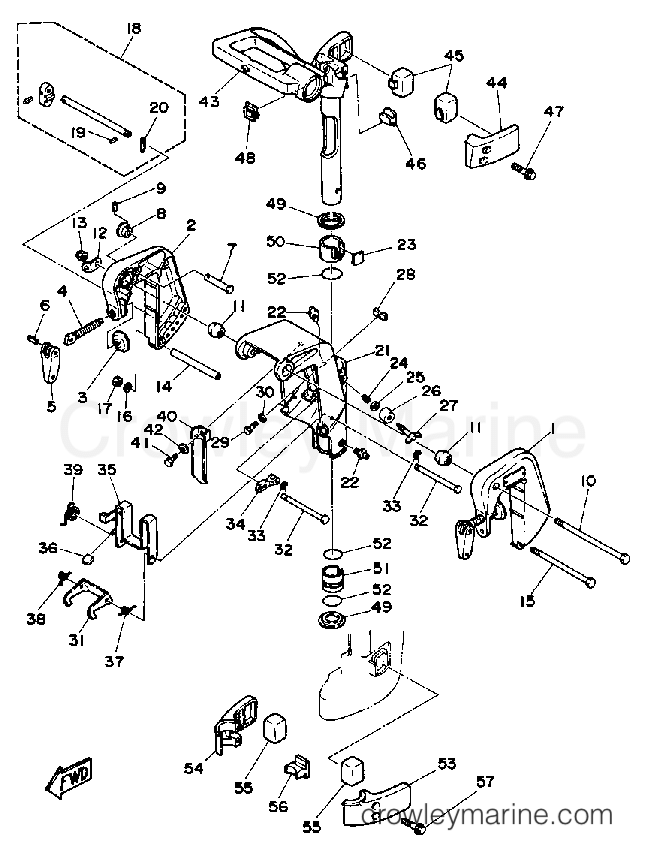 Yamaha Motors 6SG - BRACKET