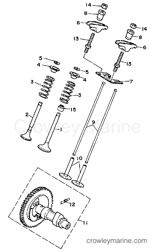 Yamaha Motors YG600D - CAMSHAFT VALVE