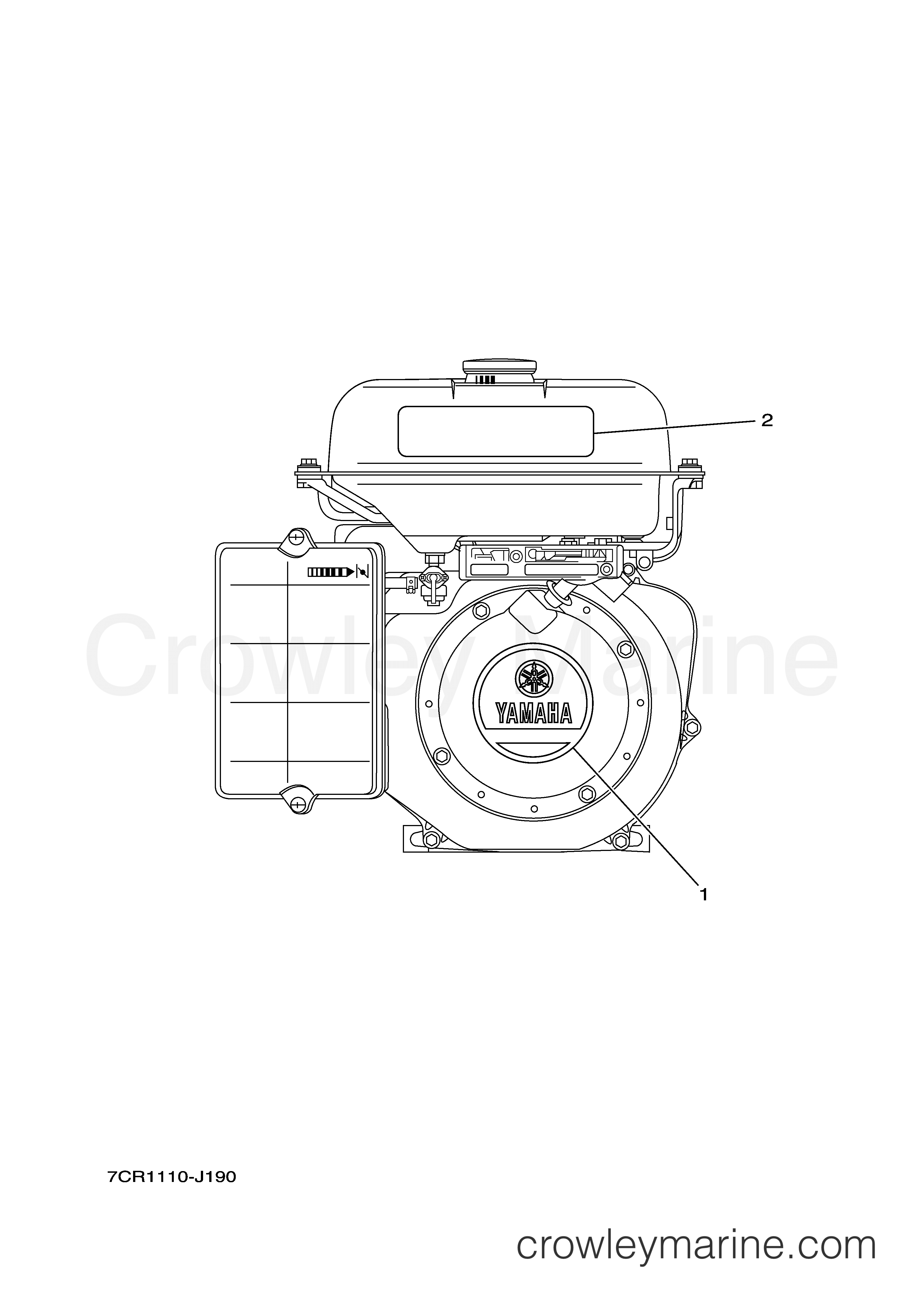 Yamaha Motors MZ300A2H - EMBLEM LABEL