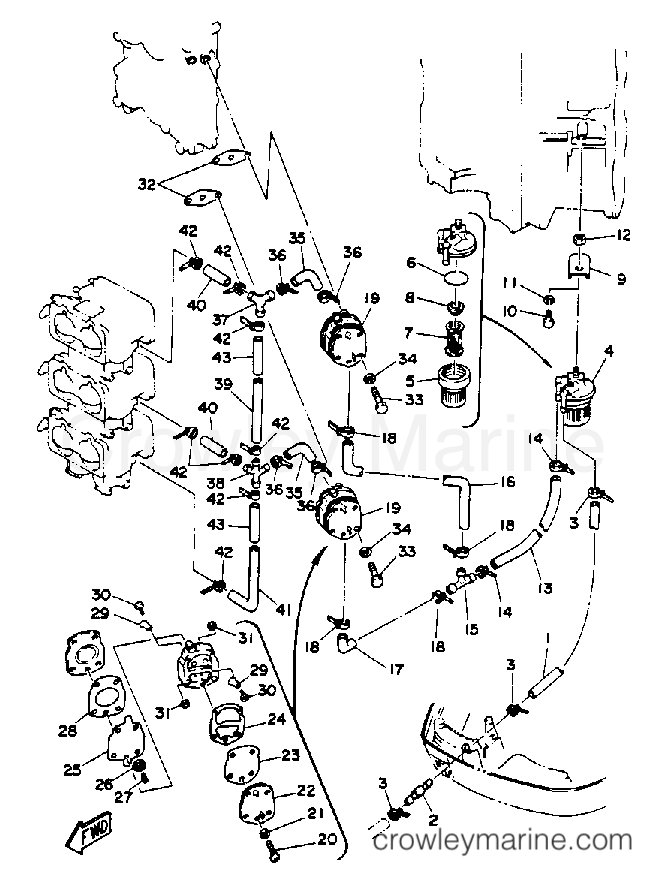 Yamaha Motors 150TXRQ - FUEL SYSTEM 1