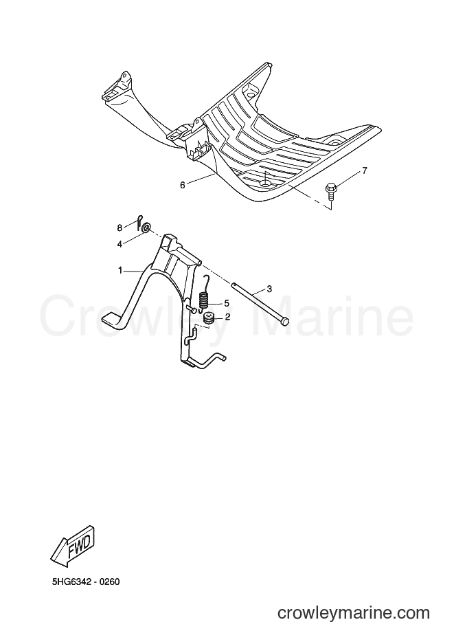 2002 Scooter CW50 - CW50 (5NT5) [010] - STAND & FOOTREST