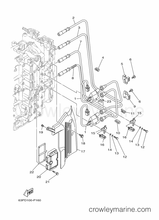 Yamaha Motors F150XB-2015 (63PD) [300] - ELECTRICAL 1